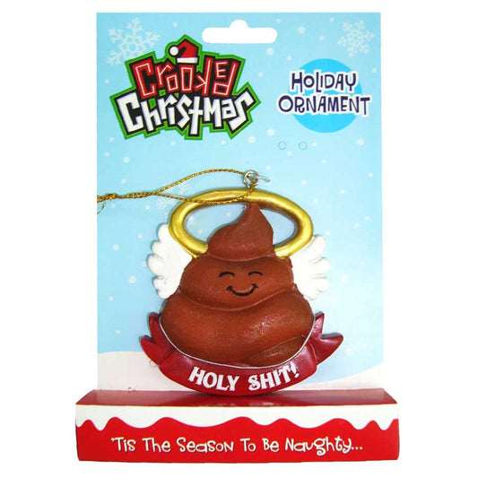 Crooked Christmas Ornament Holy Shit