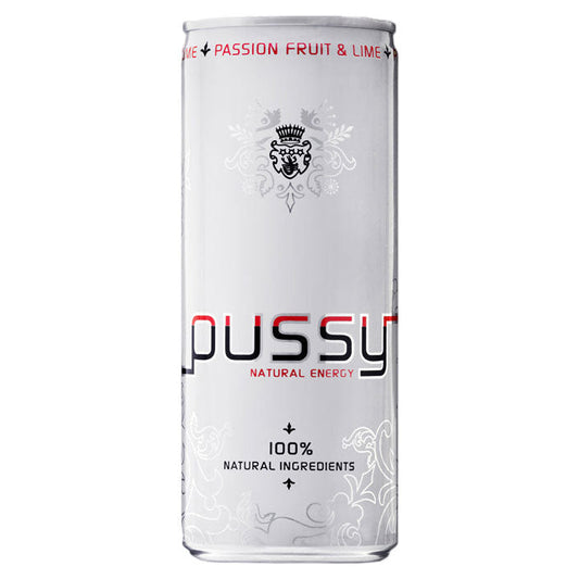 Pussy Natural Energy Drink 8.45 Oz Can