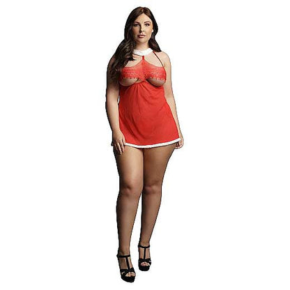 Le Desir Merry Babydoll Red Queen Size