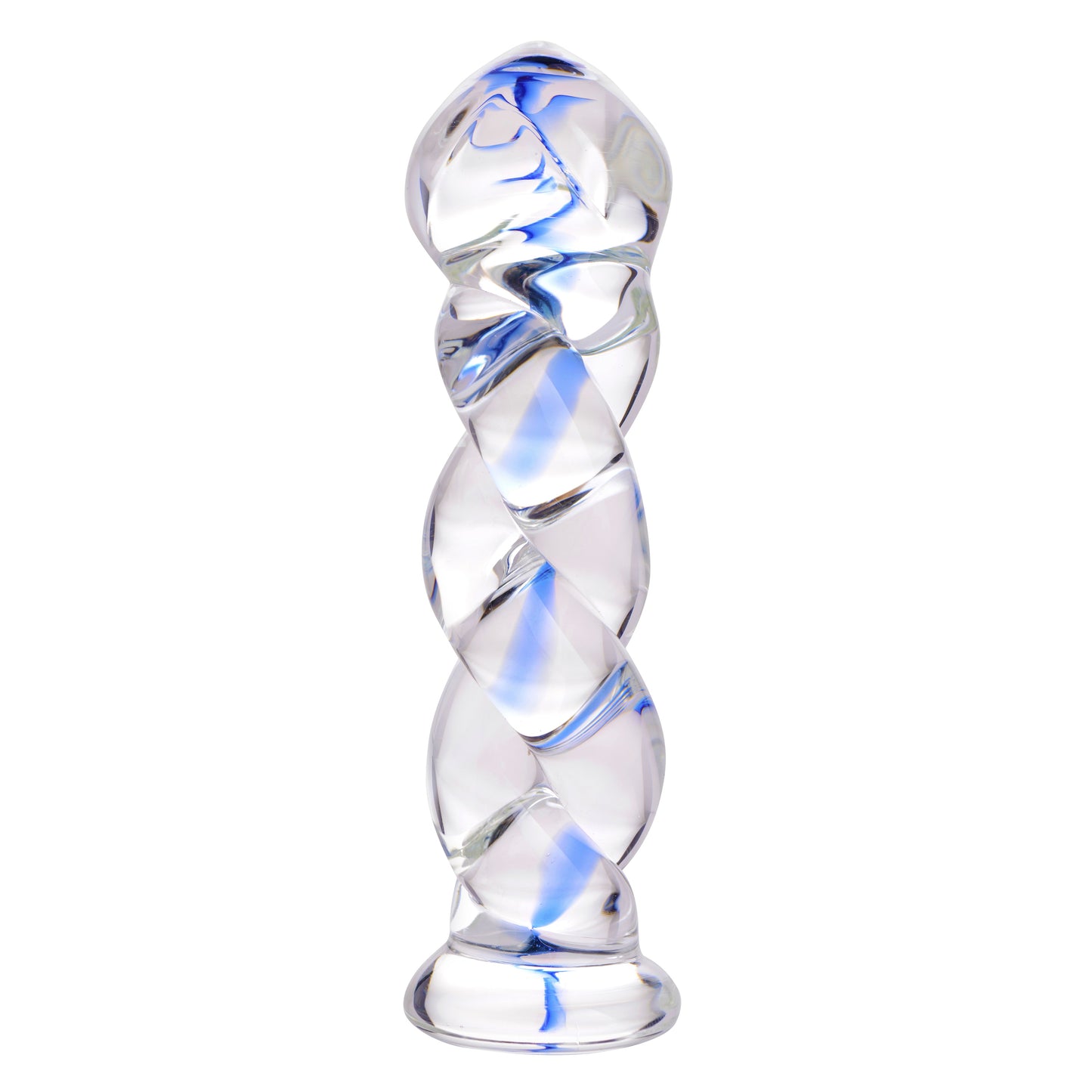 Prisms Soma Twisted Glass 5.75in Dildo - Clear