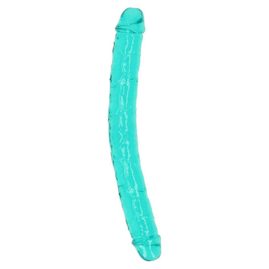 RealRock Crystal Clear Double Dong Dual-Ended Dildo