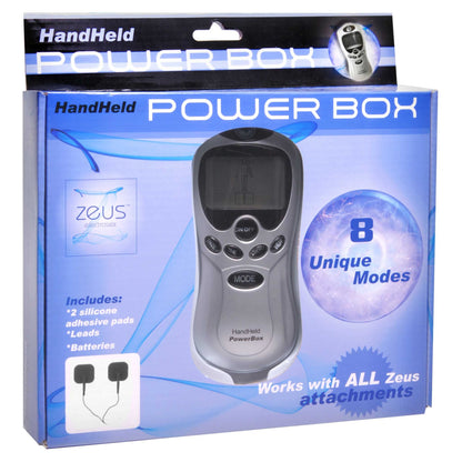 Zeus Electrosex Powerbox - Handheld - 8 Modes - Digital Display