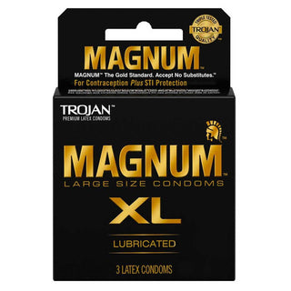 Trojan Magnum XL Lubricated Latex Condoms 3-Pack