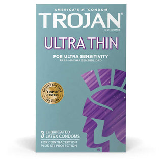 Trojan Sensitivity Ultra Thin Lubricated Condoms 3 Pack