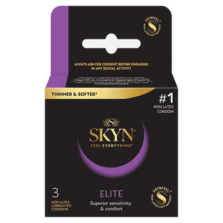 Lifestyles Skyn Elite Non-Latex Lubricated Condoms 3-Pack