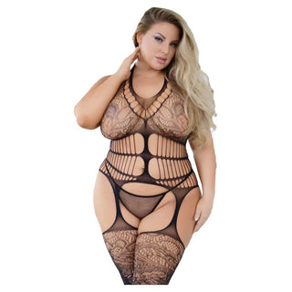 Killer Legs Women's Lust For Life Fishnet Bodystocking