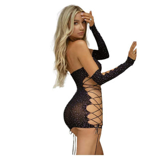 Killer Legs Starry Night Body Stocking 2 Piece Set