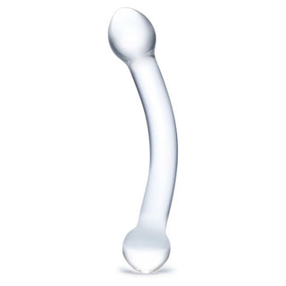 gläs 7" Curved Glass G-Spot Dildo