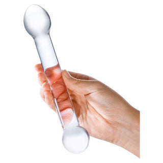 gläs 7" Curved Glass G-Spot Dildo