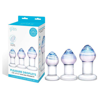 gläs 3-Piece Pleasure Droplets Anal Training Kit