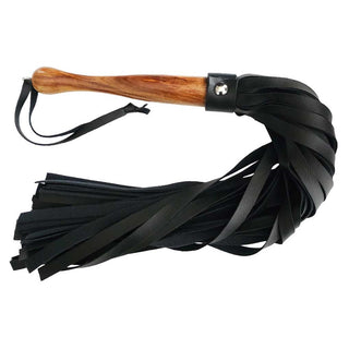 Rouge Vegan Fetish Play Wooden Handle Flogger