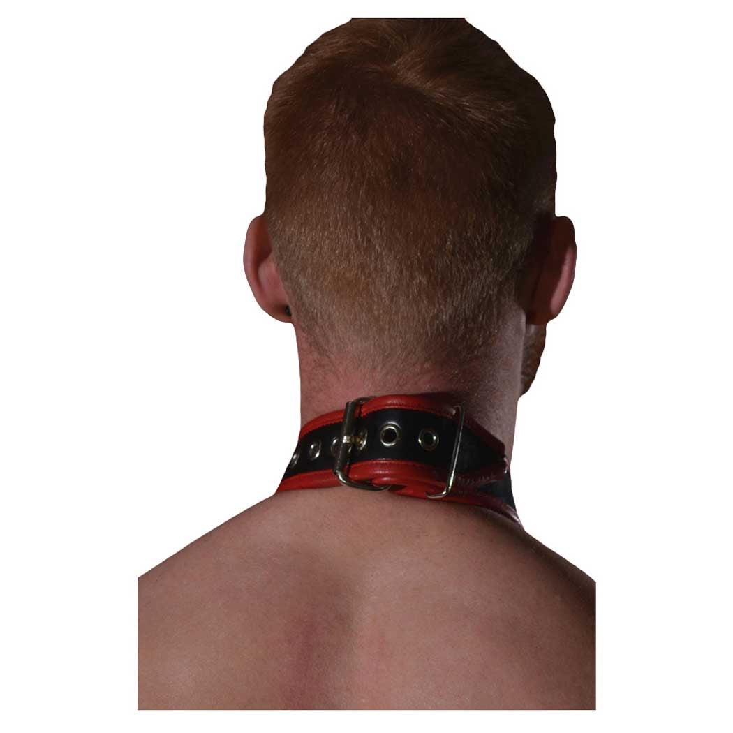 Rouge Leather Neck to Wrist Restraint