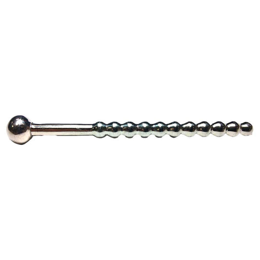 Rouge Stainless Steel Beaded Urethral Sound with Stopper