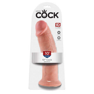 King Cock 10" Realistic Dildo with Suction Cup Base