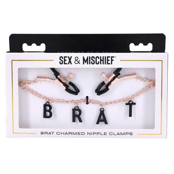 Sex and Mischief by Sportsheet Brat Charmed Nipple Clamps