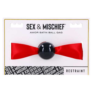 Sex and Mischief by Sportsheet Amor Satin Ball Gag