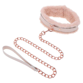 Sportsheets Peaches 'n CreaMe Fur Collar & Leash