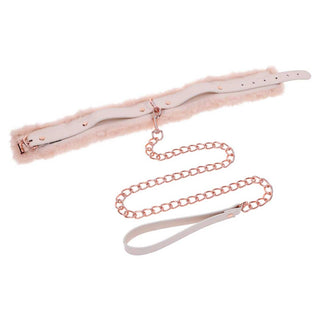 Sportsheets Peaches 'n CreaMe Fur Collar & Leash