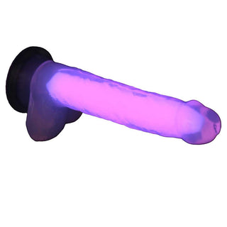 Lollicock Glow-In-The-Dark 7" Dildo With Balls