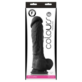 Colours Pleasures Realistic 8" Dildo with Suction Cup Base