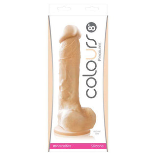 Colours Pleasures Realistic 8" Dildo with Suction Cup Base