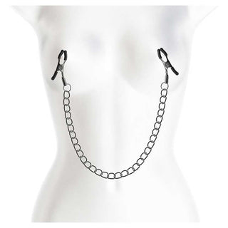 Bound DC2 Nipple Clamps with Silicone Tips and Chain