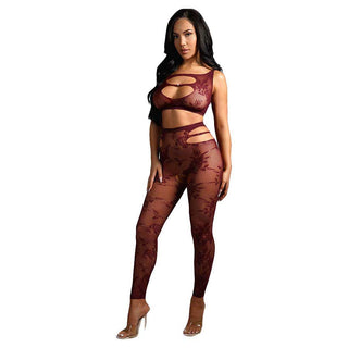 Fantasy Sheer Undivided Attention Top and Crotchless Tights