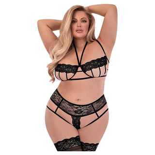 Sexy Time Scarlette Strappy Bra and Panty Set