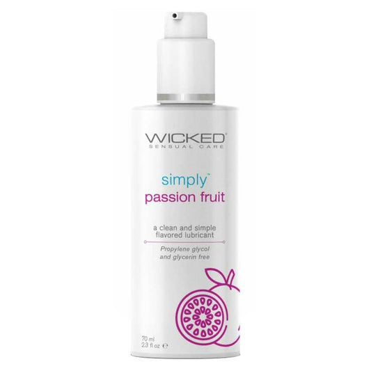 Wicked Simply Aqua Passion Fruit Flavored Water-Based Lubricant