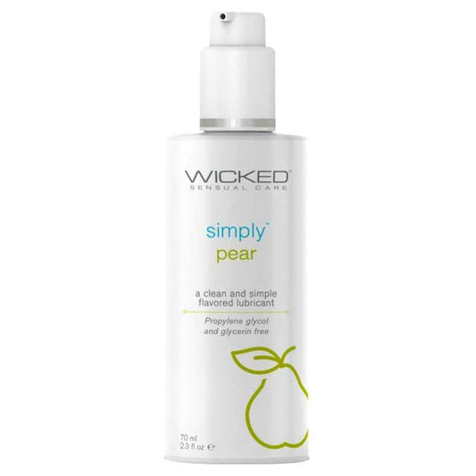 Wicked Simply Aqua Pear Flavored Water-Based Lubricant