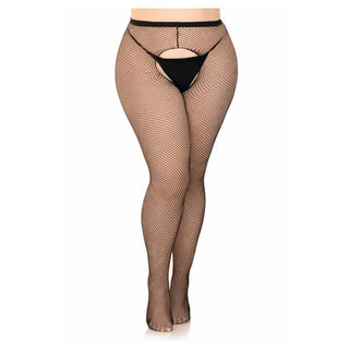 Leg Avenue Ginny Fishnet Crotchless Pantyhose