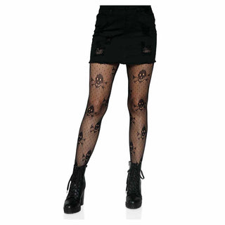 Leg Avenue Pirate Net Skull Tights