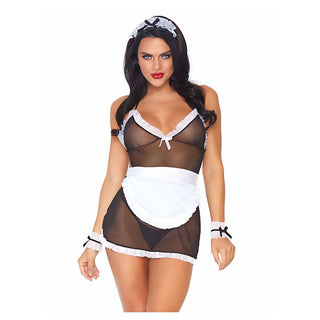 Leg Avenue Seductive French Maid 4-Piece Dress Set