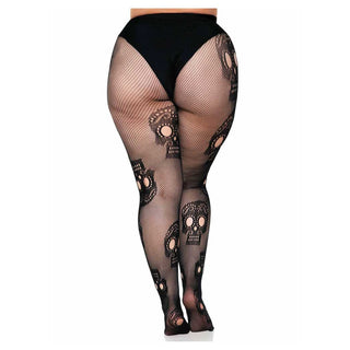 Leg Avenue Sugar Skull Net Tights