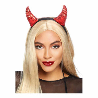 Leg Avenue Sequin Devil Horns Headband