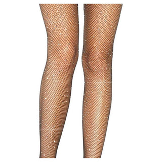 Leg Avenue Casey Rhinestone Fishnet Suspender Pantyhose