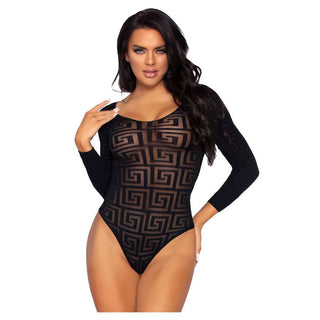 Leg Avenue Mosaic Opaque Bodysuit