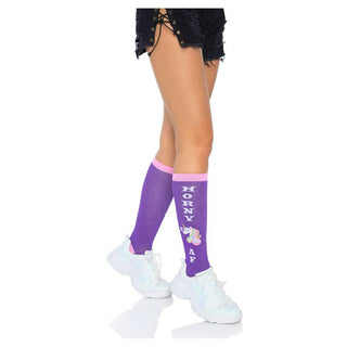 Leg Avenue Horny AF Knee Socks