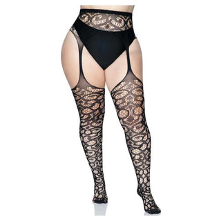 Leg Avenue Gia Lace Garter Belt Stockings