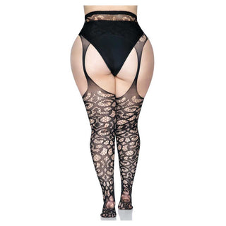 Leg Avenue Gia Lace Garter Belt Stockings