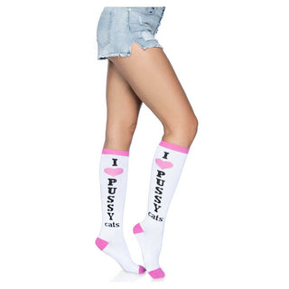 Leg Avenue Pussycat Knee High Socks