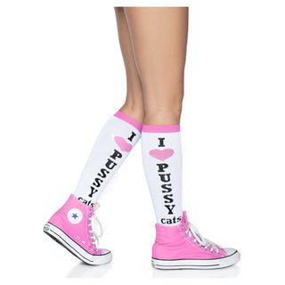 Leg Avenue Pussycat Knee High Socks