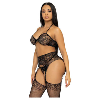 Leg Avenue Opposites Attract Bra and Panty Set