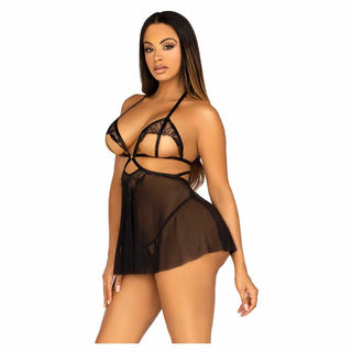 Leg Avenue Love Language Open Cup Babydoll