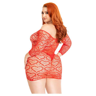 Leg Avenue Modern Love Heart Net Dress