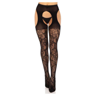 Leg Avenue Rhiannon Lace Suspender Hose