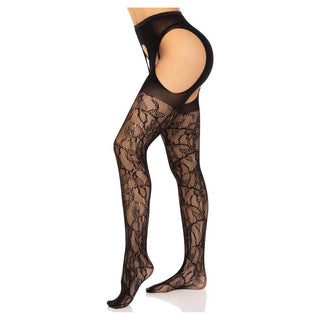 Leg Avenue Rhiannon Lace Suspender Hose