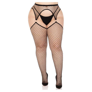 Leg Avenue Kya Net Garter Belt Stockings