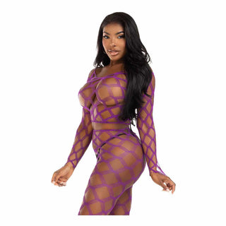 Leg Avenue Never Say Never Crop Top and Tights Set