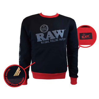 RP X RAW Crewneck Sweatshirt with Kangaroo Pocket